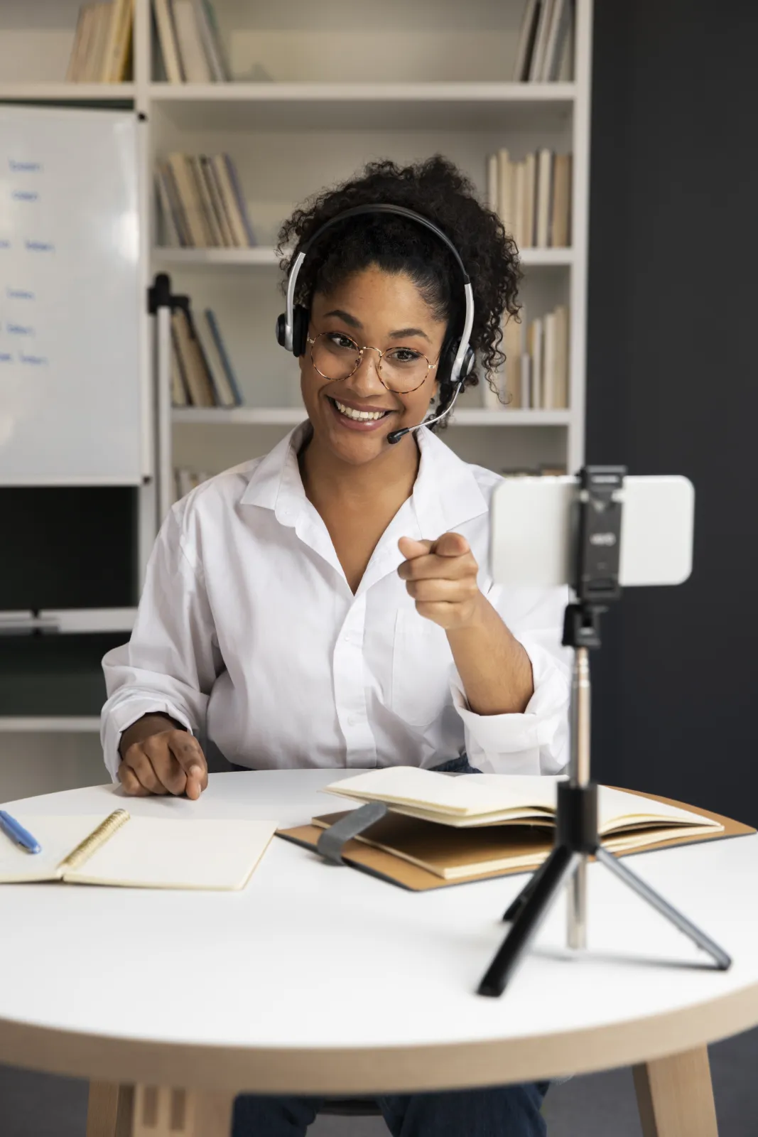 Présentatrice en live professionnel
